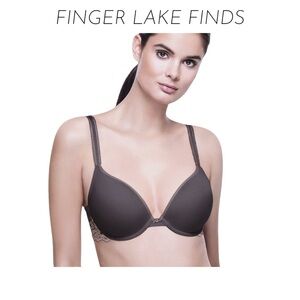 Wacoal's Embrace Lace Gray Push-Up Bra, 34A